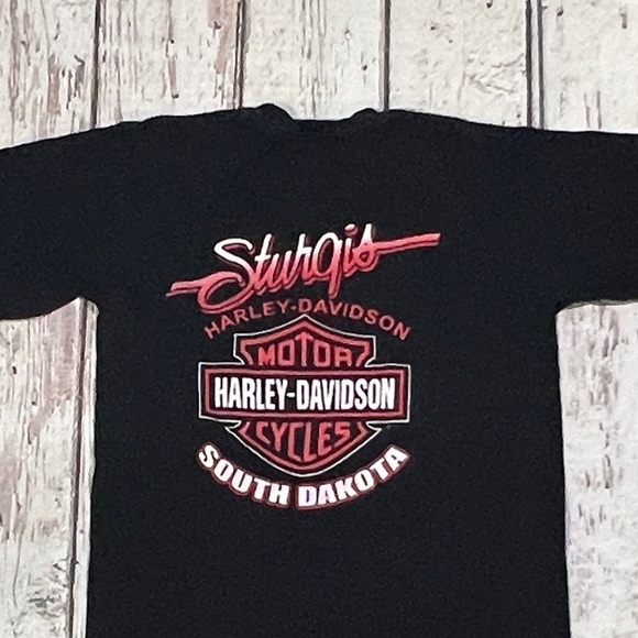 Harley-Davidson 2005 Sturgis Bike Ralley Crewneck Tee Top Shirt - Picture 5 of 7